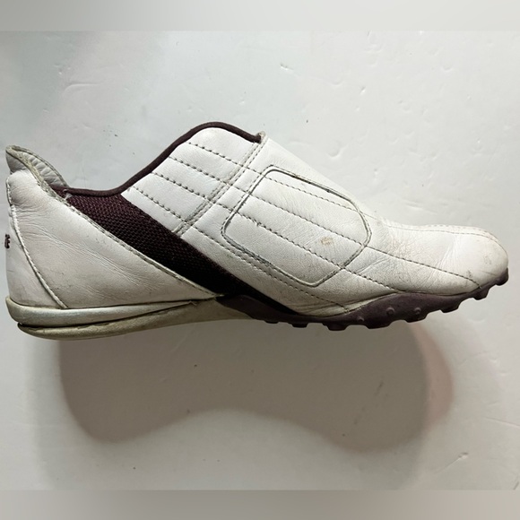 Lacoste Sport Women’s White & Burgundy Slip-On Sneakers Size 5 Velcro Shoes - Picture 4 of 12